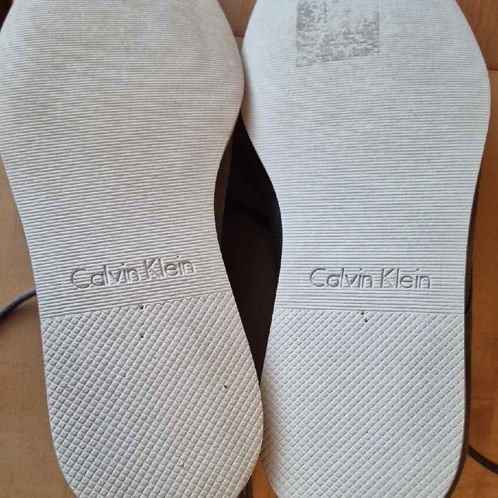 Calvin Klein Men's Suede Lace Up Oxford Shoes in Light Gray Size 7M - Picture 3 of 8